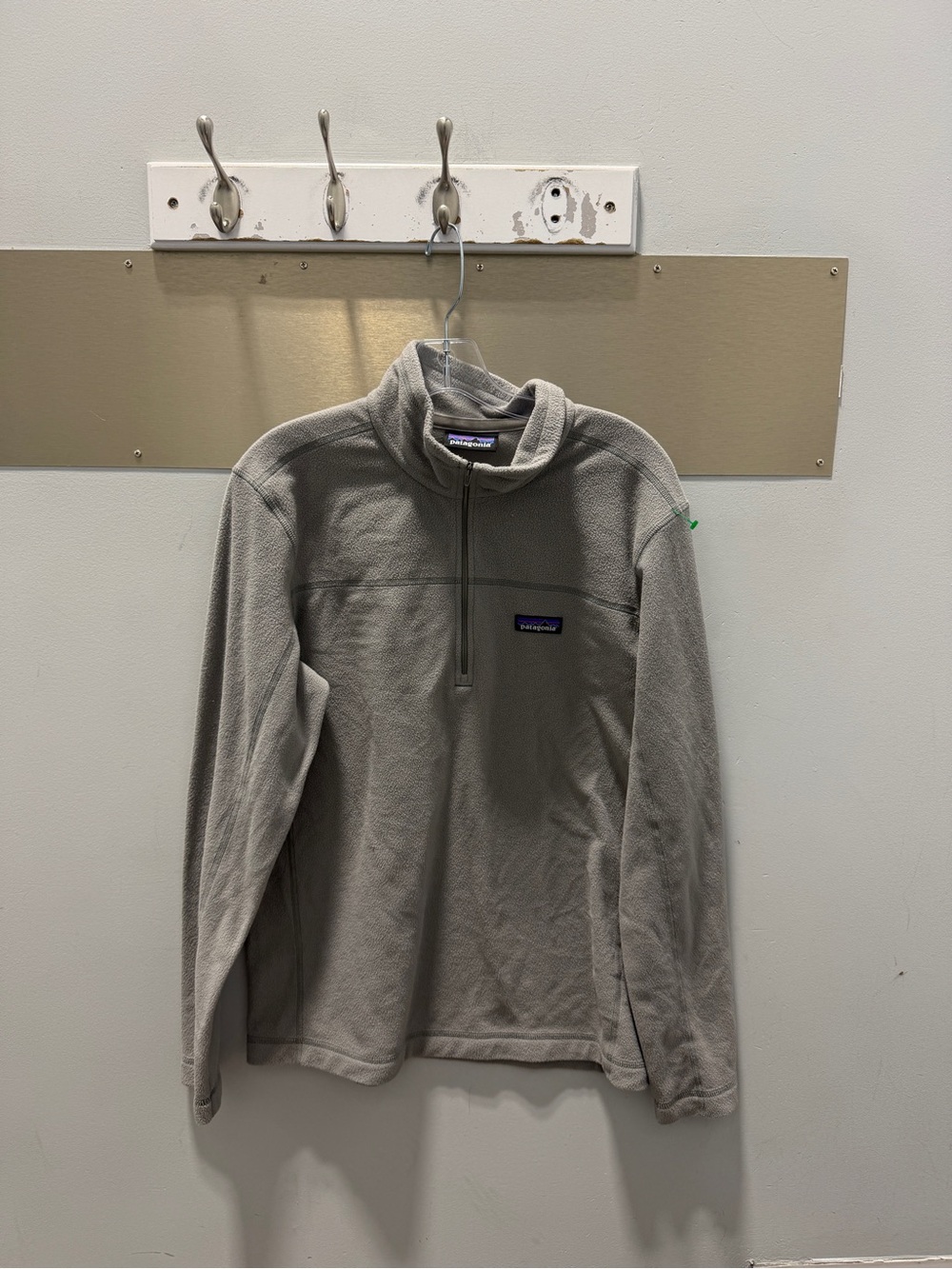 Patagonia Light Gray Half-Zip Fleece Pullover